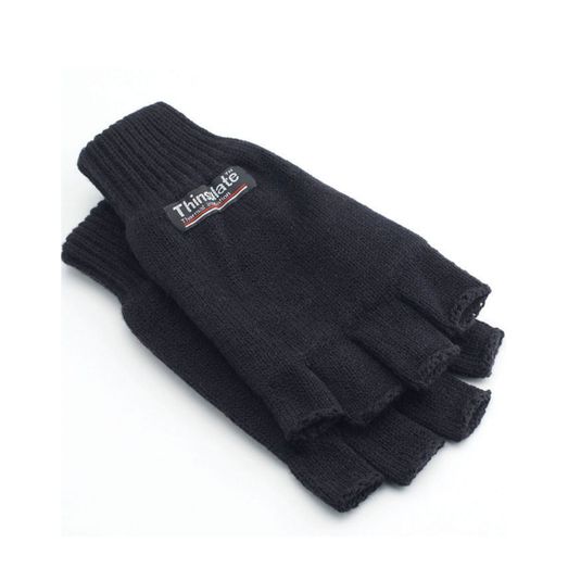 Yoko 3M Thinsulate™ Half Finger Gloves Black