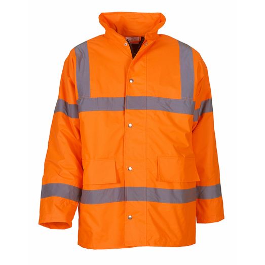 Yoko Hi-Vis Road Safety Jacket Hi Vis Orange
