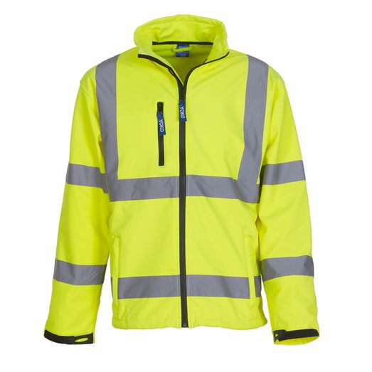 Yoko Hi-Vis Softshell Jacket Hi-Vis Yellow