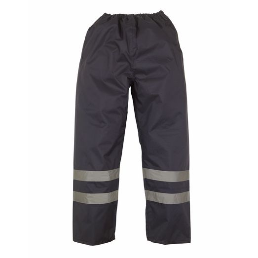 Yoko Hi-Vis Waterproof Over Trousers Navy Blue
