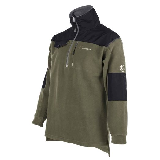 Betacraft Men's Quest Olive Green Half Zip Fleece