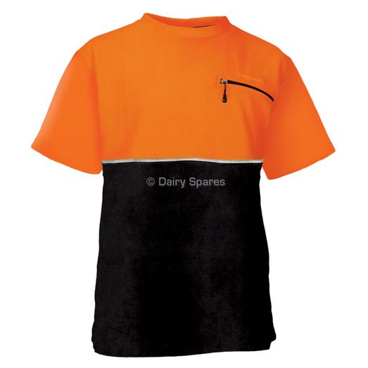 Betacraft Men's Quest Fleece Orange &amp; Black T-Shirt