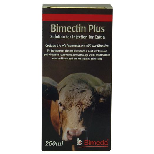 Bimeda Bimectin Plus Solution Injection For Cattle