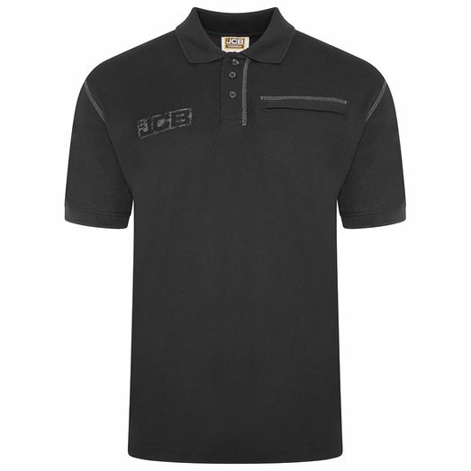 JCB Trade Black Work Polo Shirt