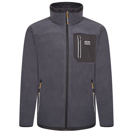 JCB Trade Steel Blue Full Zip Fleece