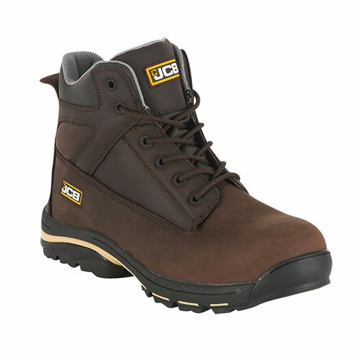 JCB Workmax Dark Brown Safety Boot S1P SRA