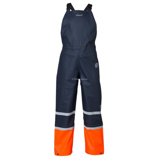 Betacraft Tuffbak Flex Navy/Orange Children's Waterproof Bib Over Trousers