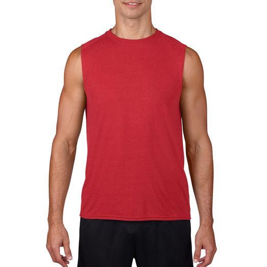 Gildan Performance Sleeveless T-Shirt - Red