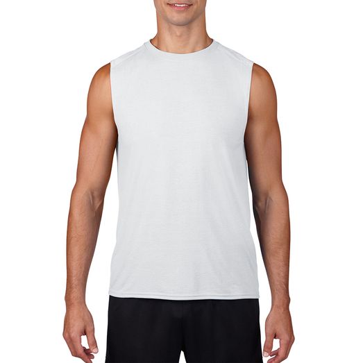 Gildan Performance Sleeveless T-Shirt - White