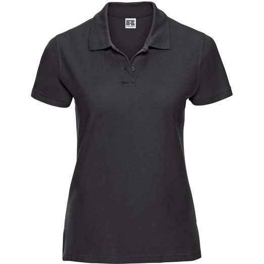 Russell Ultimate Cotton Polo Ladies - Black