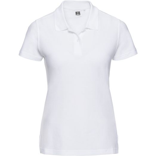 Russell Ultimate Cotton Polo Ladies - White