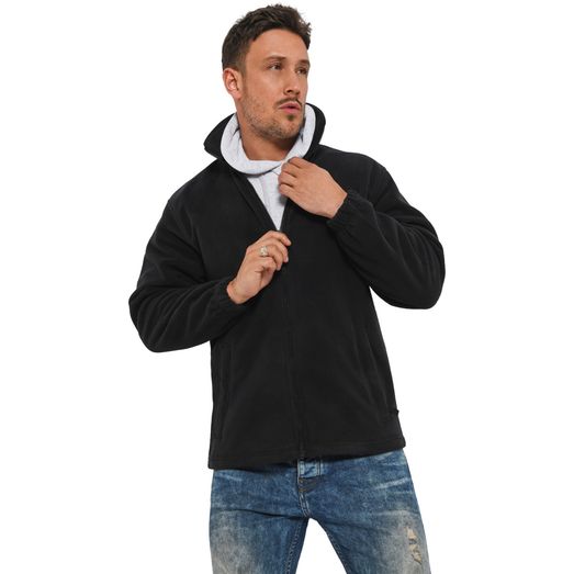 Absolute Apparel Heritage Full Zip Fleece - Black Opal
