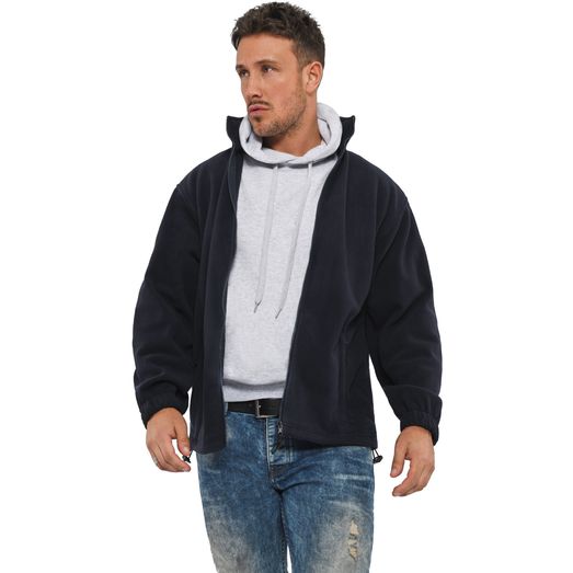 Absolute Apparel Heritage Full Zip Fleece - Navy Blue