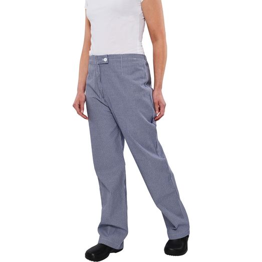 BonChef Classic Ladies Chef Trouser - Royal/White