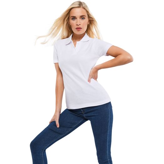 Casual Classics Classic Ladies Polo 190gm - White