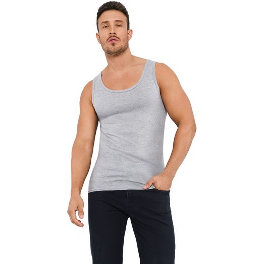 Casual Classics Ringspun Classic Vest 150 - Heather Grey