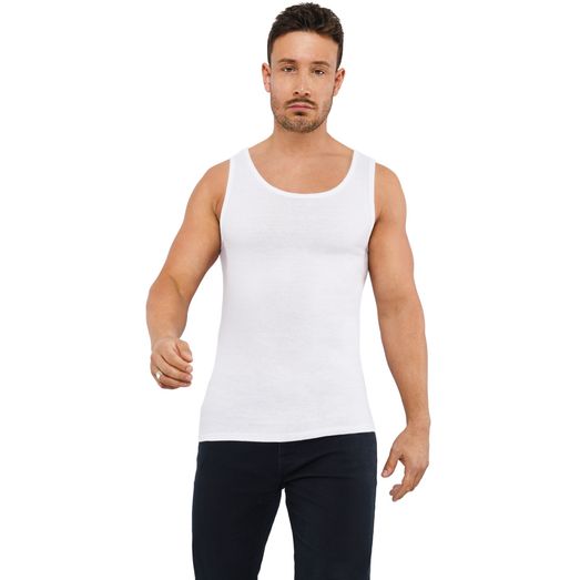 Casual Classics Ringspun Classic Vest 150 - White