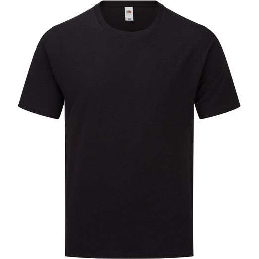 Fruit Of The Loom Iconic 165 Classic T-Shirt - Black