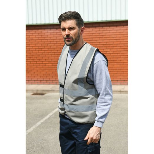 Korntex High Vis Safety Vest - Convoy Grey