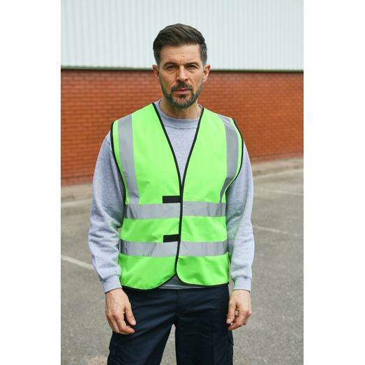 Korntex High Vis Safety Vest - Lime Green