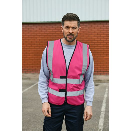 Korntex High Vis Safety Vest - Magenta