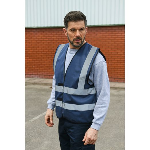 Korntex High Vis Safety Vest - Navy Blue