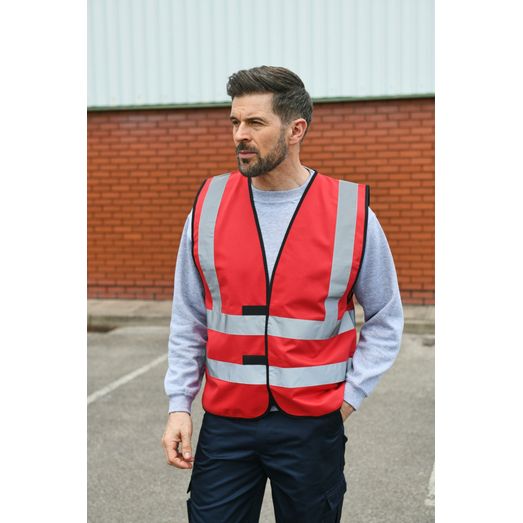 Korntex High Vis Safety Vest - Red