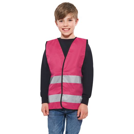 Korntex High Vis Safety Vest Youths - Magenta