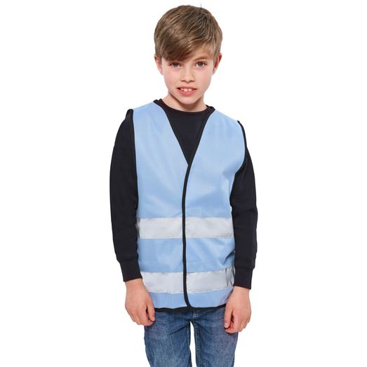 Korntex High Vis Safety Vest Youths - Sky Blue