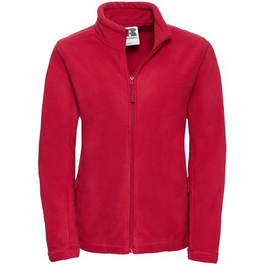 Russell Full Zip Ladies Fleece 320gm - Classic Red