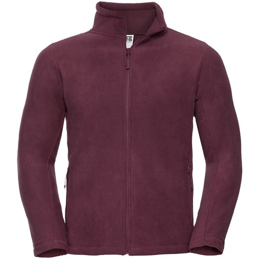 Russell Full Zip Mens Fleece 320gm - Burgundy