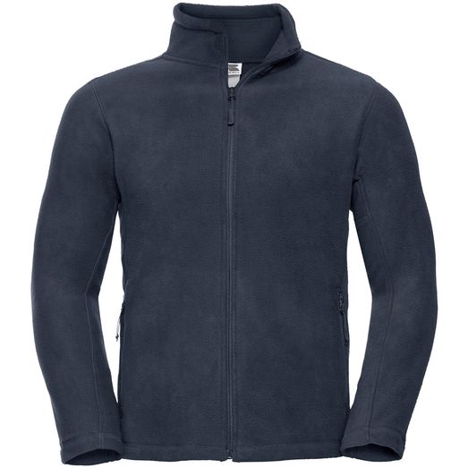 Russell Full Zip Mens Fleece 320gm - French Navy Blue