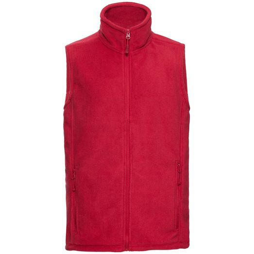 Russell Outdoor Fleece Gilet Mens - Classic Red