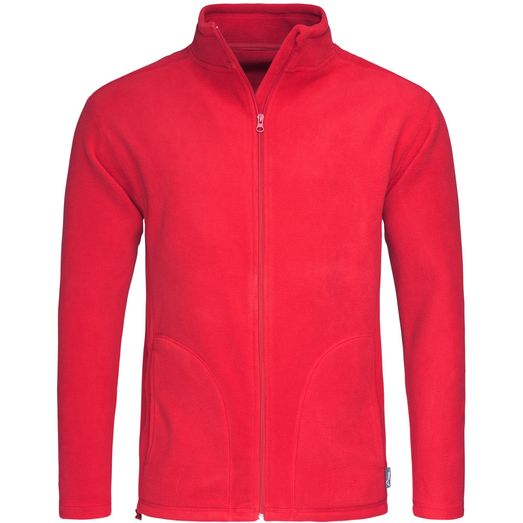 Stedman Active Outdoor Full Zip Fleece - Scarlet Red