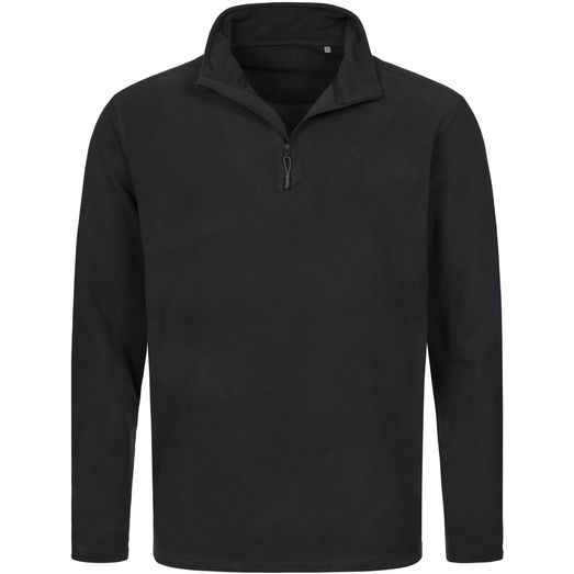Stedman Active Outdoor Half Zip Fleece Mens - Black Opal