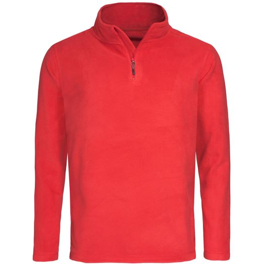 Stedman Active Outdoor Half Zip Fleece Mens - Scarlet Red