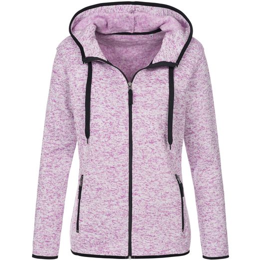 Stedman Active Outdoor Knitted Ladies Fleece - Purple Melange