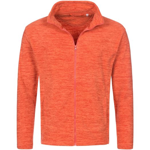 Stedman Active Outdoor Melange Fleece Jacket Mens - Pumpkin Melange