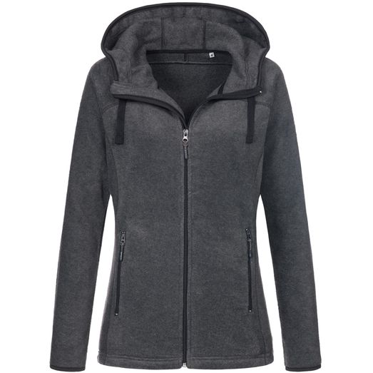 Stedman Active Outdoor Power Fleece Jacket Ladies - Anthra Heather