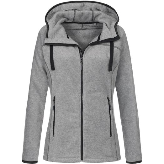 Stedman Active Outdoor Power Fleece Jacket Ladies - Heather Grey