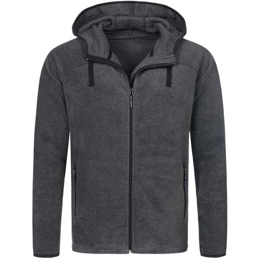 Stedman Active Outdoor Power Fleece Jacket Mens - Anthra Heather