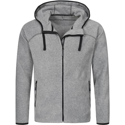 Stedman Active Outdoor Power Fleece Jacket Mens - Heather Grey