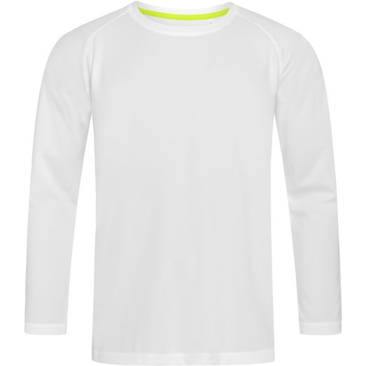 Stedman Active Sports 140 Long Sleeve T-Shirt Mens - White