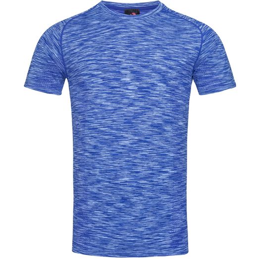 Stedman Active Sports Seamless Mens Raglan T-Shirt - King Blue Melange