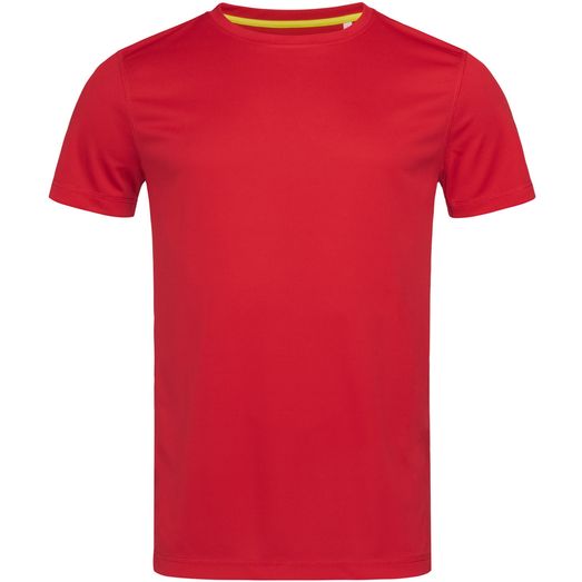 Stedman Active Sports Set In Mesh Mens T-Shirt - Crimson Red
