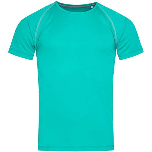 Stedman Active Sports Team Raglan T-Shirt Mens - Bahama Green