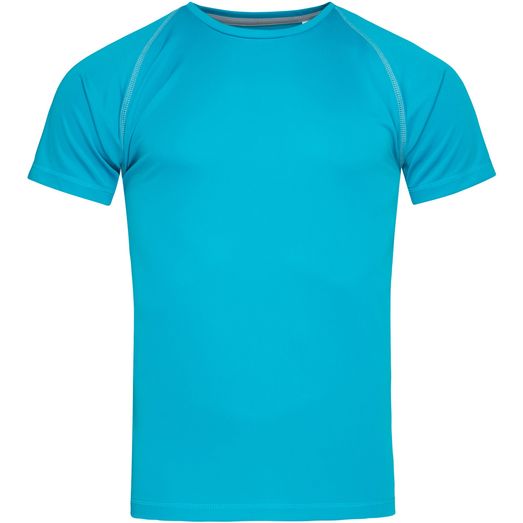 Stedman Active Sports Team Raglan T-Shirt Mens - Hawaii Blue