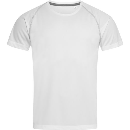 Stedman Active Sports Team Raglan T-Shirt Mens - White