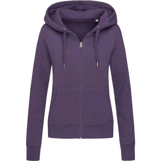 Stedman Active Sports Zip Hood Ladies - Deep Berry