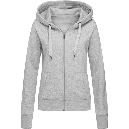 Stedman Active Sports Zip Hood Ladies - Heather Grey